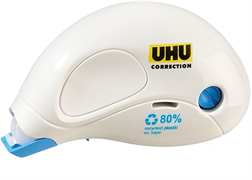 UHU Roller correcteur Compact, 5 mm x 10 m, blanc